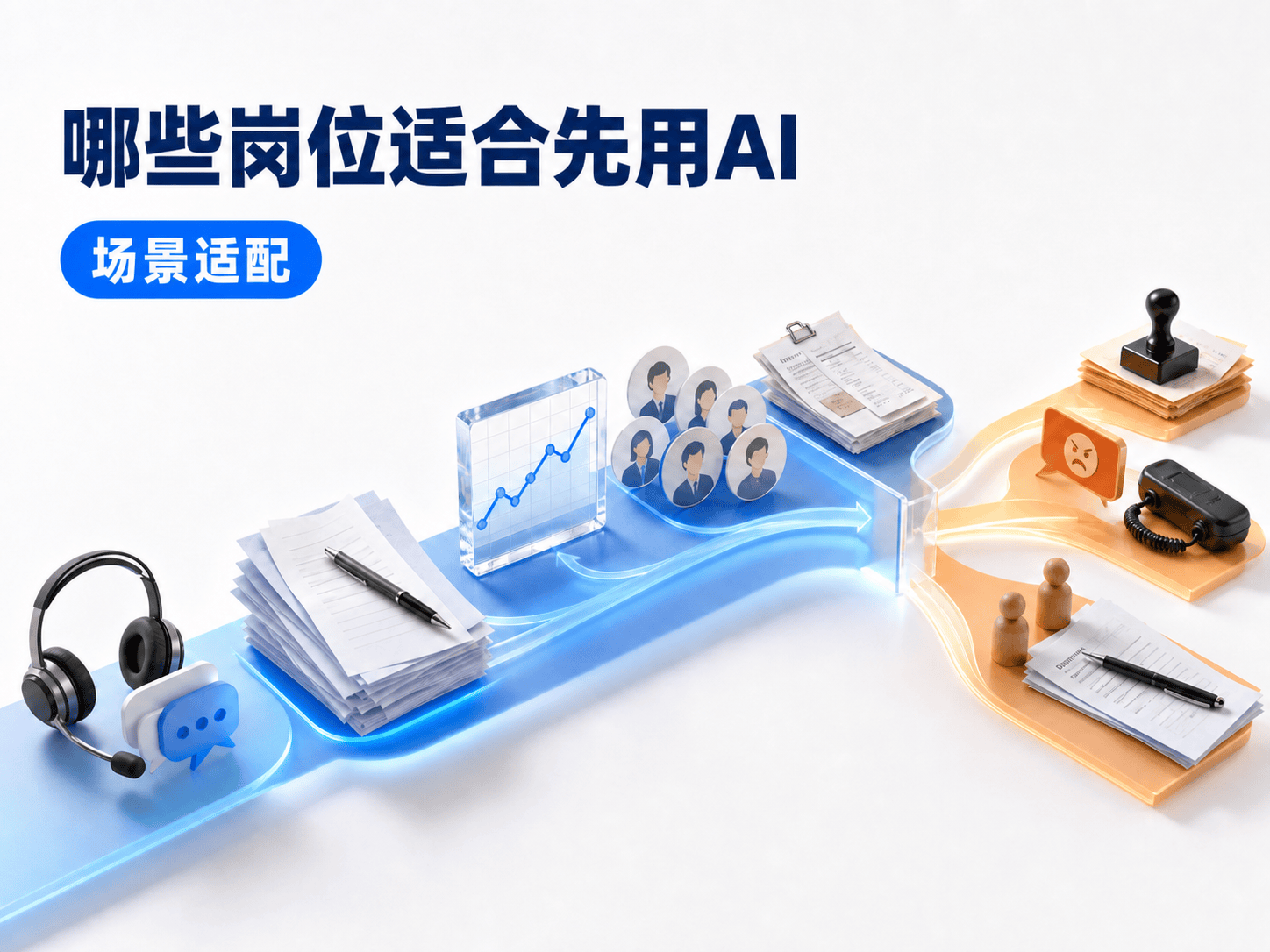 哪些岗位适合先用AI数字员工流程示意图
